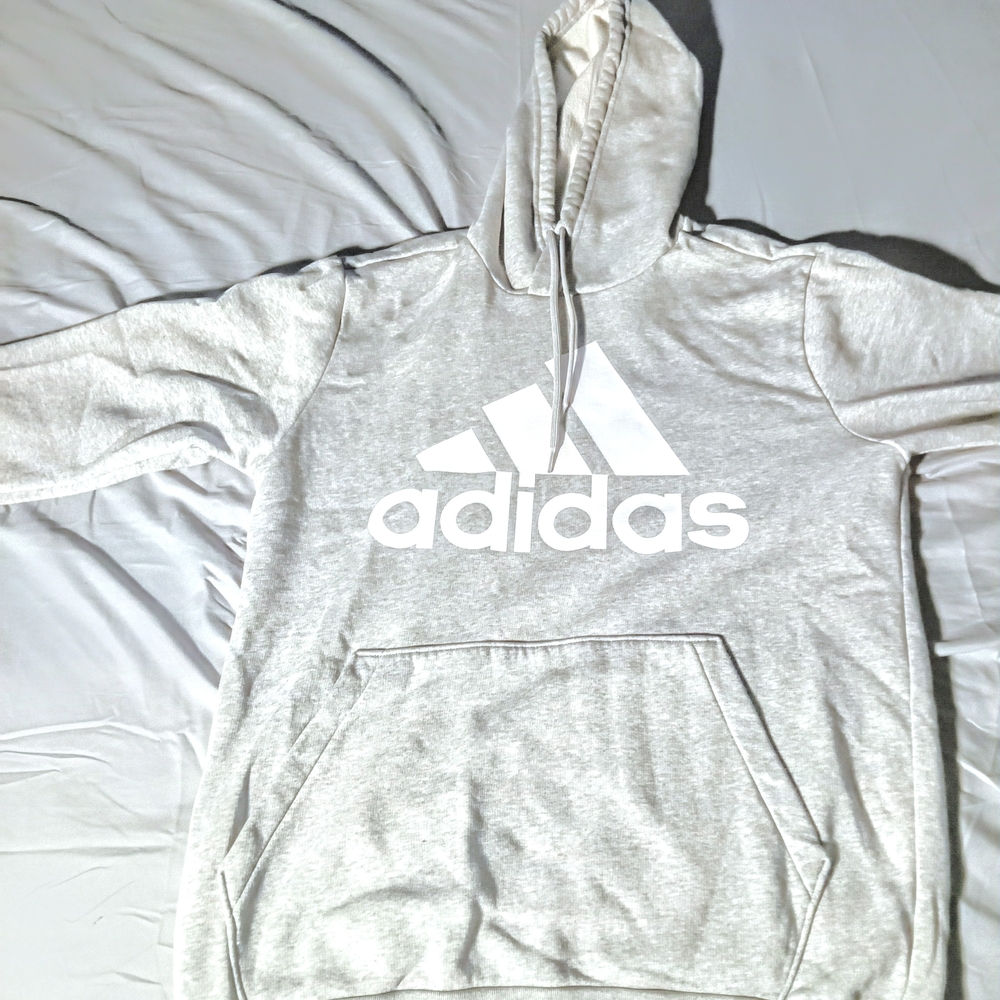 Adidas Men's Gray Hoodie Sweater